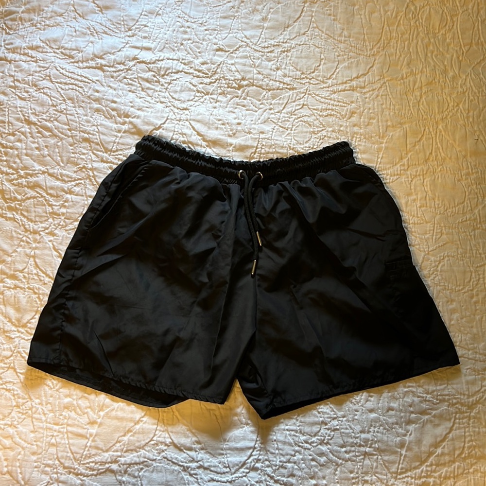 BooHoo Man black shorts